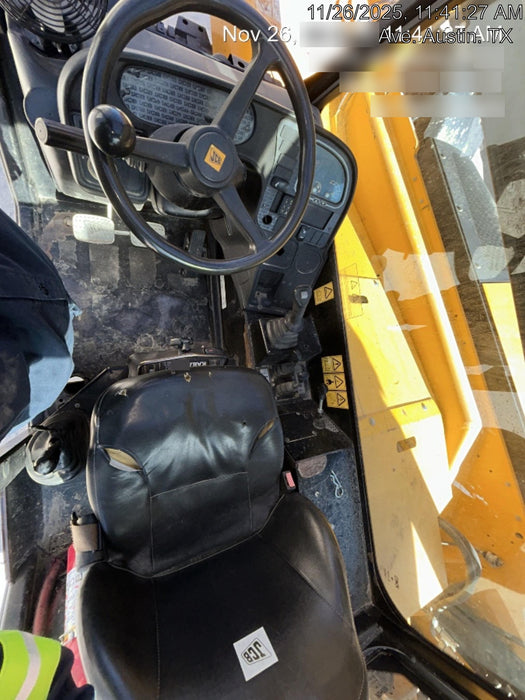 2019 JCB 509-42 74 HP w/Open ROPS, Beacon, Aux Hydraulics, LED Work lights, Solid Tires w/66" Carriage/60" Forks