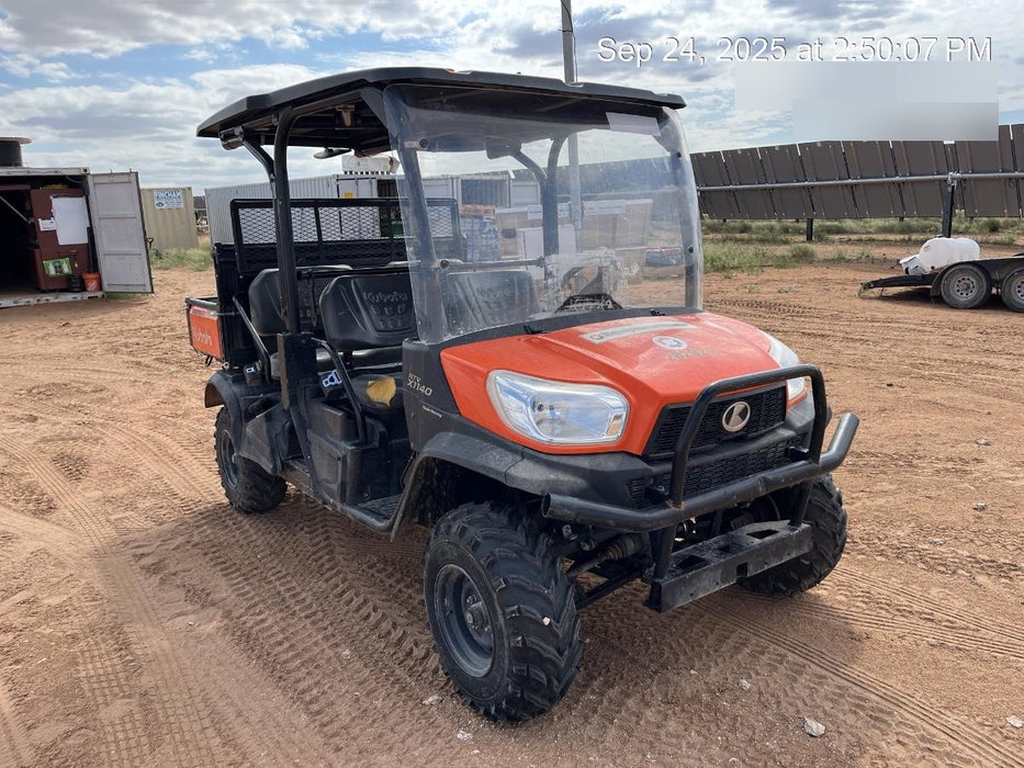2022 Kubota RTV-X1140W-H Plastic Canopy, Windshield Acrylic Clear, LED Strobe Light, Wire Harness Kit, Back up Alarm