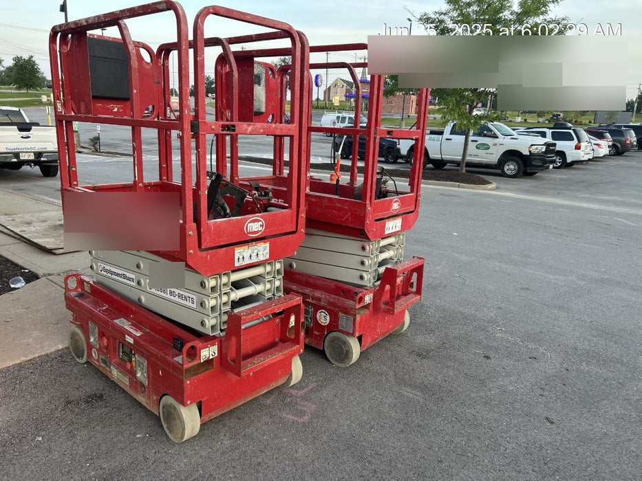 2017 MEC 1330SE 13' Scissor Lift w/2 Year Full Extended Warranty