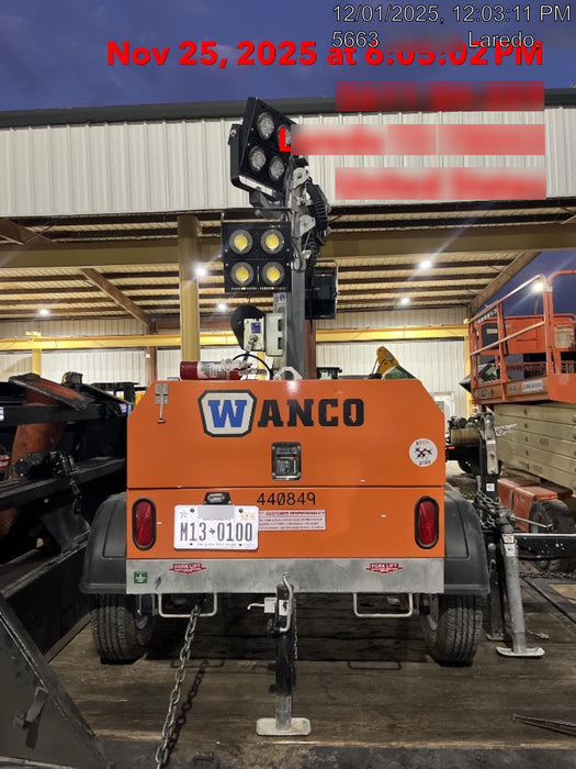 2024 Wanco WLTT-4MM4K Diesel, Deep Sea Controller, Shore Power Plug, Auto Start, (4) 350W LED Floodlights, 4kW Generator, 60 Gal Fuel Tank, 2" Ball, T3