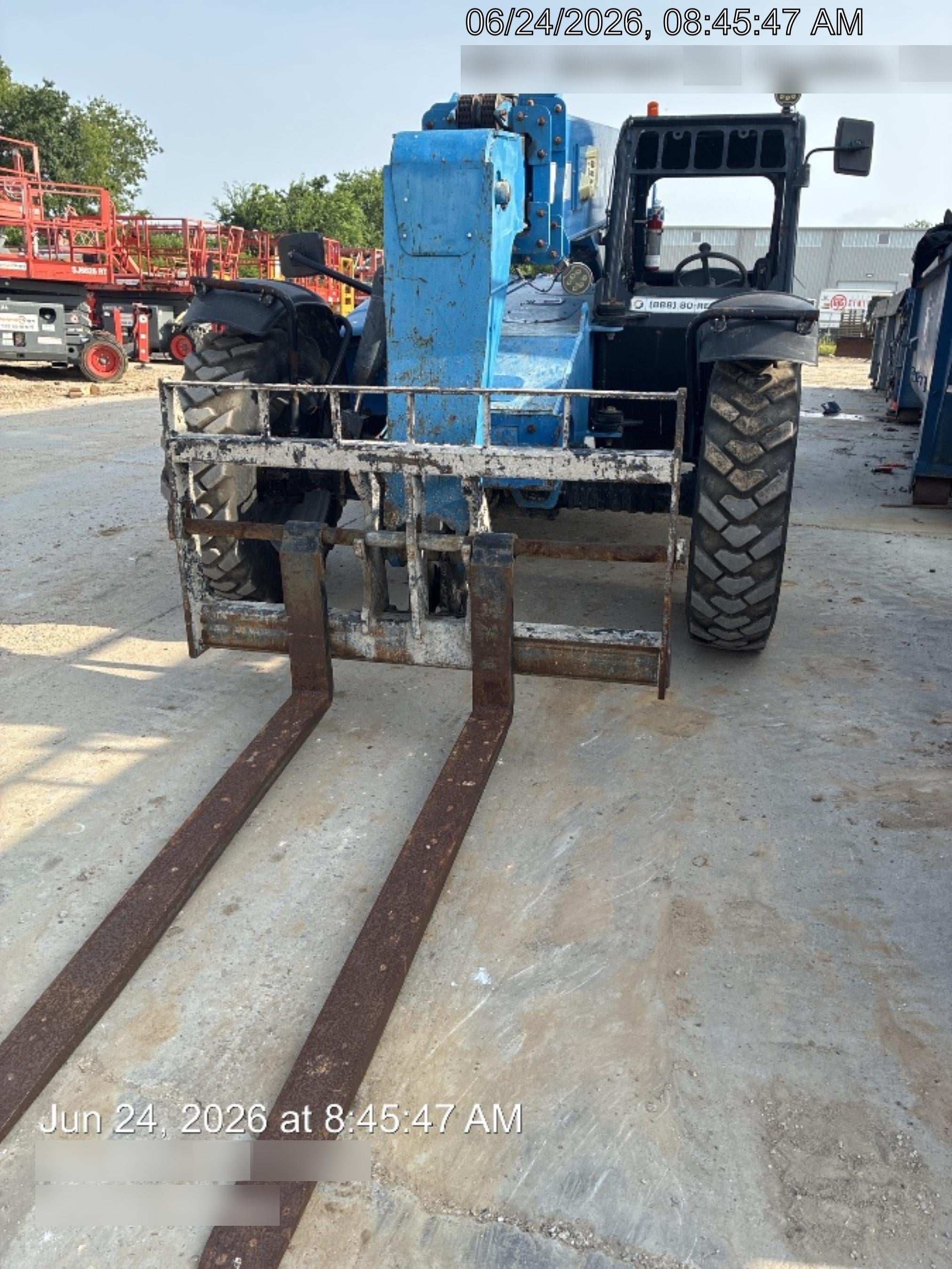 2018 Genie GTH-636 Genie GTH-636 w/Open ROPS, Solid Tires, Work Light/Beacon, 48" Carriage and Forks
