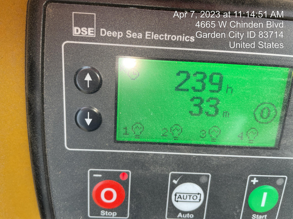 2022 Allmand NLV3GR (4) LED Light Fixture 350W, 23' Vertical Mast, 3kW Prime, Towable, ES Decals, T3