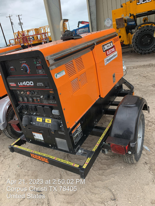 2022 Lincoln Electric LE400 Kubota V1505, Trlr, Cable Rack, Light Kit, ES Decals, T3