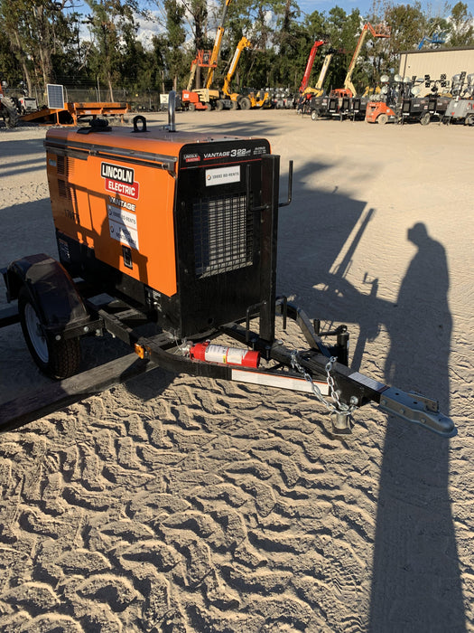 2021 Lincoln Electric Vantage 322 Vantage 322 Ready Pak 3 w/ Decals, ORANGE (includes trailer, cable rack, fender light kit) NO Telematics