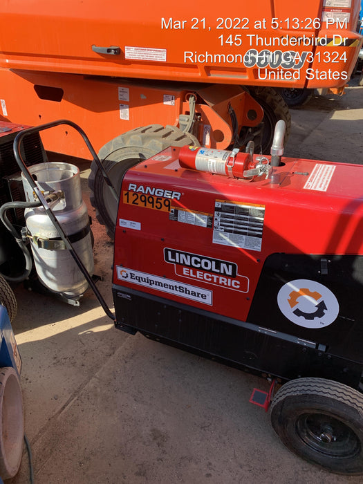 2021 Lincoln Electric Ranger 305 LPG K3430-1, Ranger 305 LPG, Undercarriage, Tank Holder & Strap, 10kw AC Gen, 25hp Kohler LPG Eng