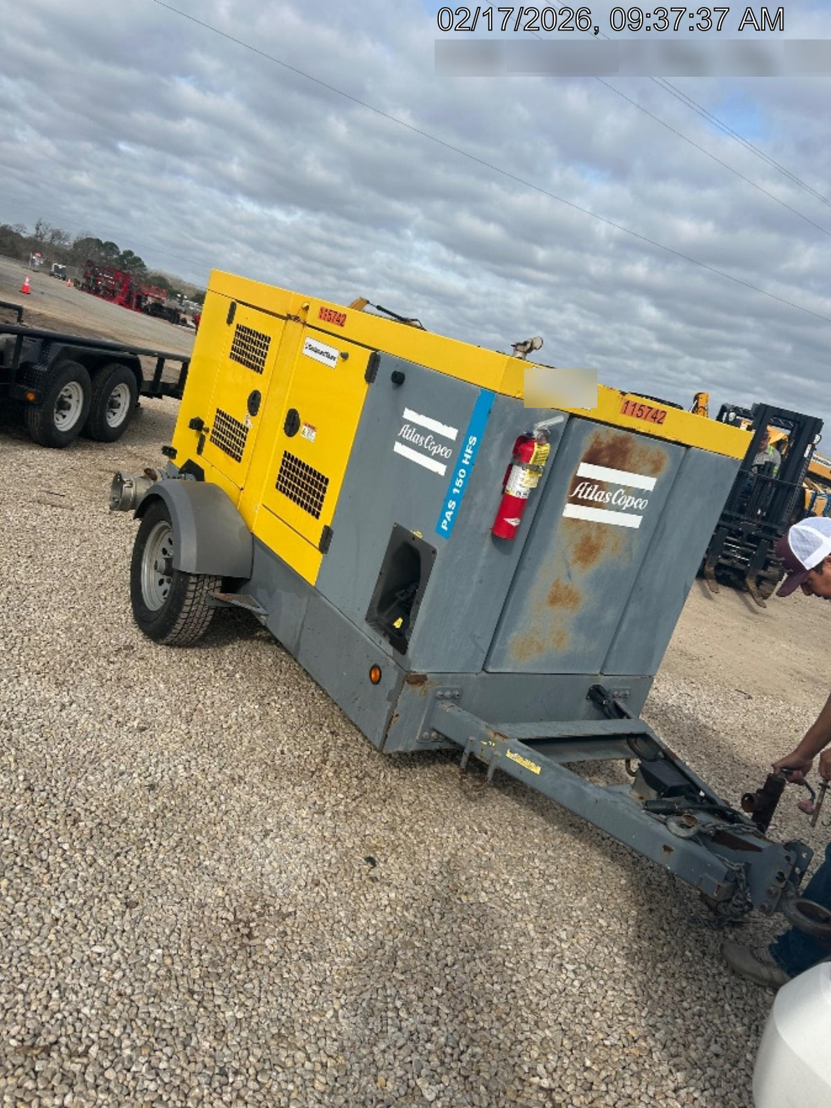 2020 ATLAS COPCO PAS 150 HF CS Enclosed