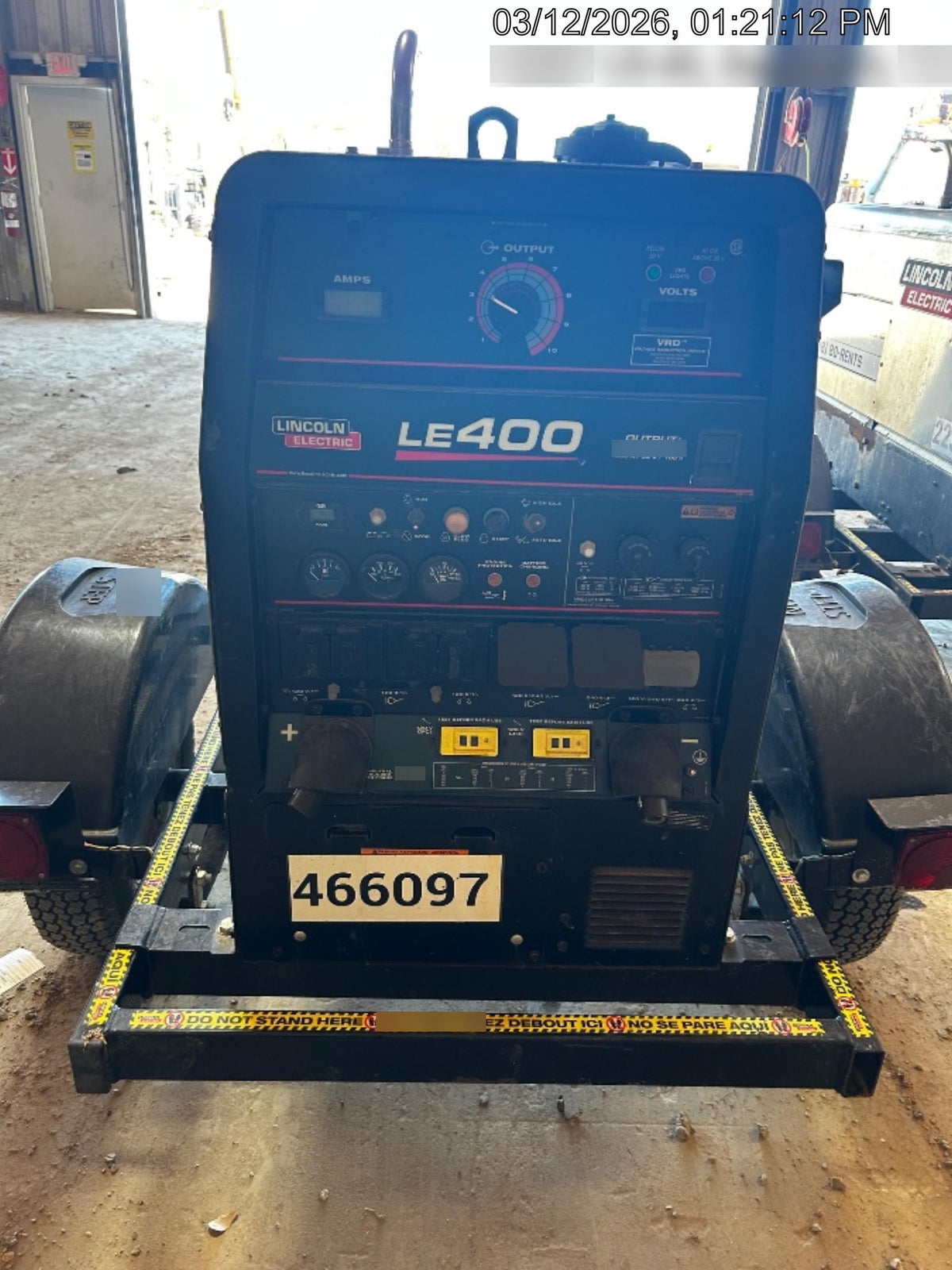 2024 Lincoln Electric LE400 Kubota V1505, Trlr, Cable Rack, Light Kit, ES Decals, T3