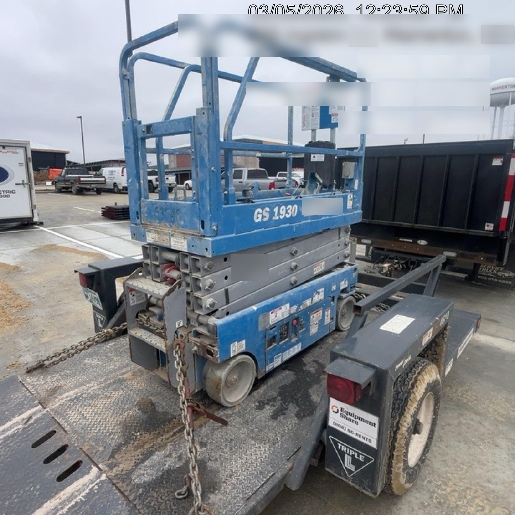 2020 Genie GS-1930 Solid Non Marking Tires, Beacon, Folding rails with half height swing gate