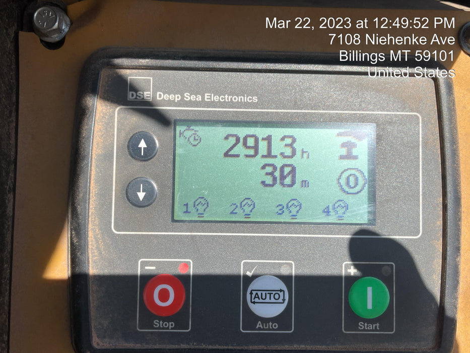 2022 Allmand NLV3GR (4) LED Light Fixture 350W, 23' Vertical Mast, 3kW Prime, Towable, Deep Sea L401, Leveling Jacks, Yanmar T4F 5.8hp