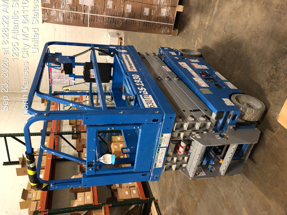 2020 Genie GS-1930 Solid Non Marking Tires, Beacon, Folding rails with half height swing gate