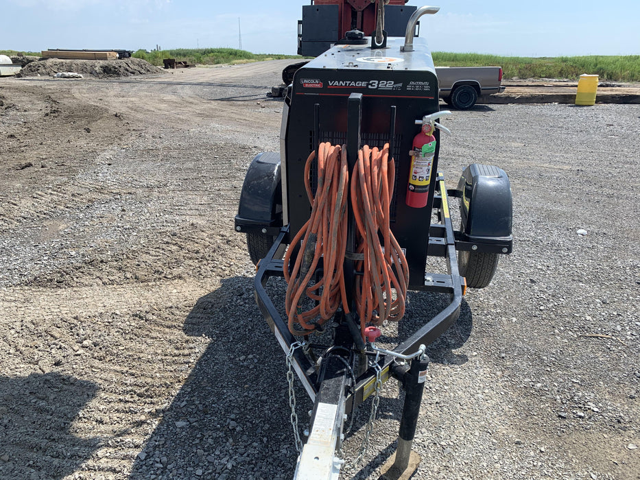 2020 Lincoln Electric Vantage 322 Welder Ready-Pak 3, w/ GPS & Decals (includes trailer, cable rack, fender light kit)