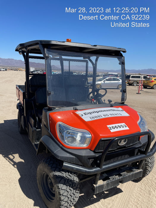 2022 Kubota RTV-X1140W-H Plastic Canopy, Windshield Acrylic Clear, LED Strobe Light, Wire Harness Kit, Back up Alarm