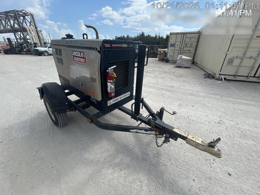 2019 Lincoln Electric Vantage 322 Ready-Pak 3, Two Wheel Trailer, Fender and Light Kit, Cable Rack