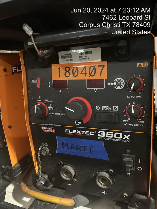 2021 LINCOLN ELECTRIC FLEXTEC 350X