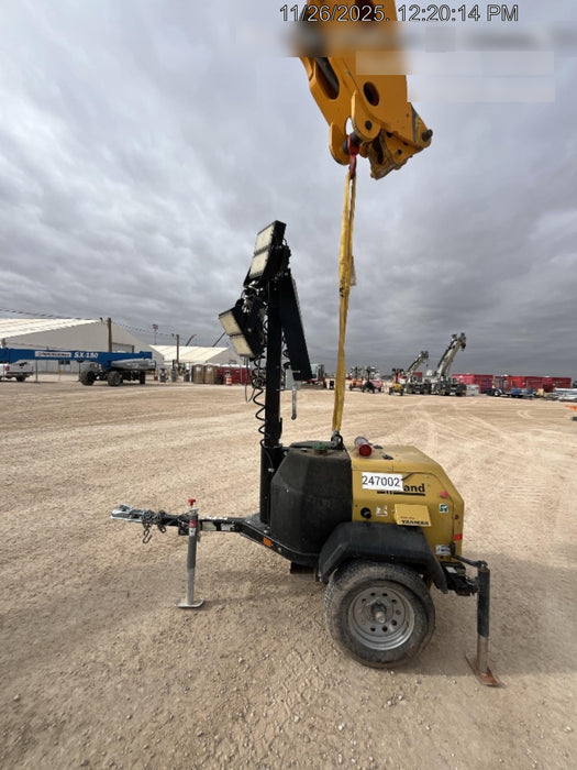 2022 Allmand NLV3GR (4) LED Light Fixture 350W, 23' Vertical Mast, 3kW Prime, Towable, ES Decals, T3