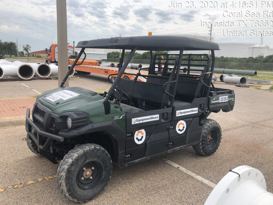 2018 Kawasaki Mule PRO-DXT Kawasaki Mule 4x4 Diesel UTV w/Hard Top, Windshield, Beacon, Backup Alarm, ES Keypad/Hardware Installed