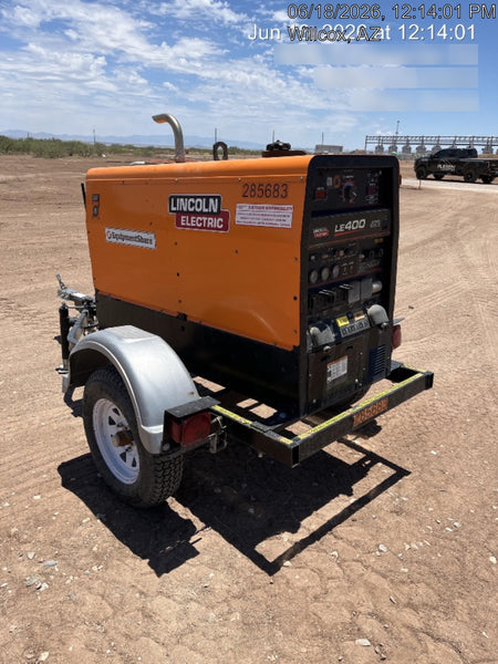 2022 Lincoln Electric LE400 Kubota V1505, Trlr, Cable Rack, Light Kit, ES Decals, T3