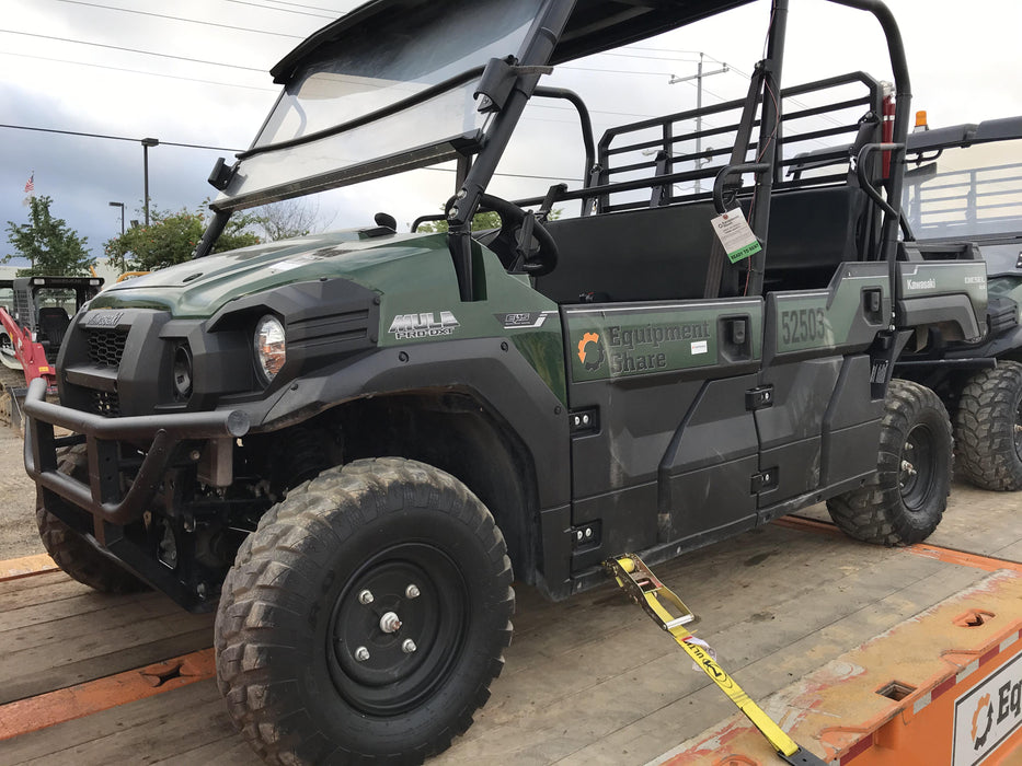 2019 Kawasaki Mule PRO-DXT Standard Options, Backup Alarm, Beacon, Plastic Hard Top, Poly Windshield, Horn Kit