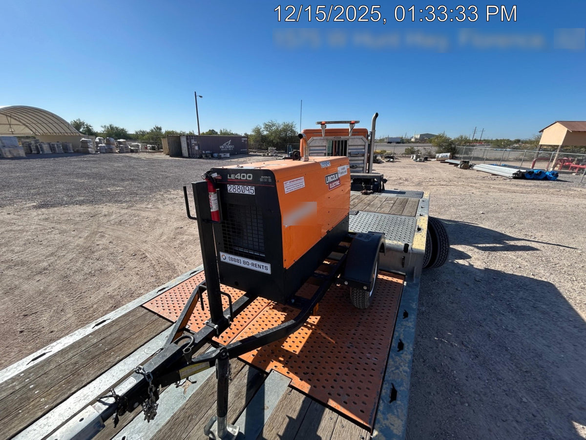 2023 Lincoln Electric LE400 Kubota V1505, Trlr, Cable Rack, Light Kit, ES Decals, T3