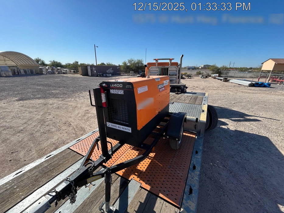 2023 Lincoln Electric LE400 Kubota V1505, Trlr, Cable Rack, Light Kit, ES Decals, T3