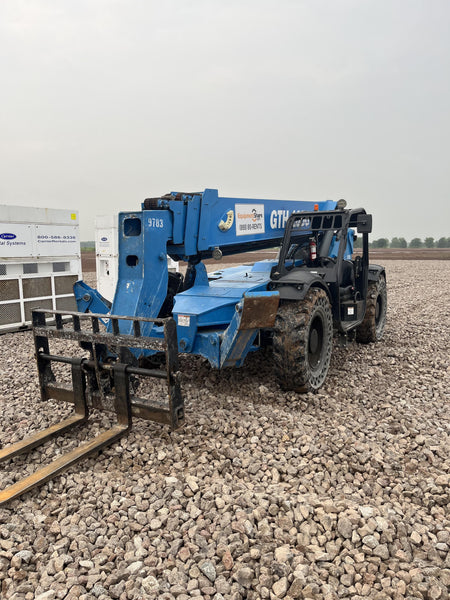 2018 Genie GTH-1056 Genie GTH-1056 w/Open ROPS, Solid Tires, Work Light/Beacon, 60" Carriage and Forks
