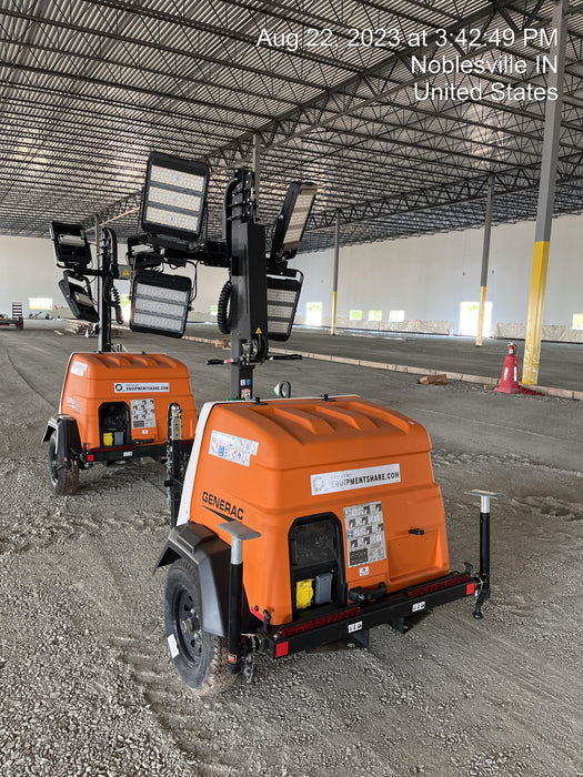 2023 Generac MLT2 Diesel, Flex Switch 120V Input, Powerzone Controller, (4) 320W LED Lights, 4kW Generator, 39.9 Gal Fuel Tank, 2" Ball, T3