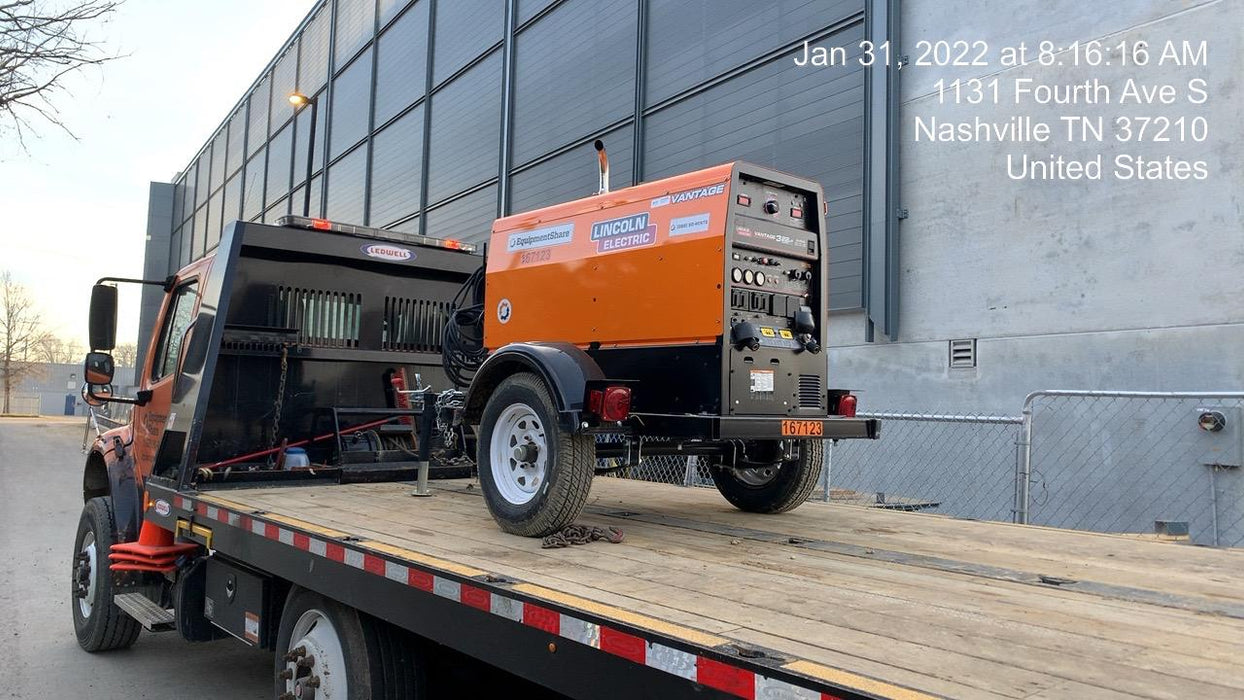 2021 Lincoln Electric Vantage 322 Vantage 322 Ready Pak 3 w/ Decals, ORANGE (includes trailer, cable rack, fender light kit) NO Telematics