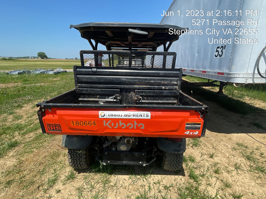 2021 Kubota RTV-X1140W-H Plastic Canopy, Windshield Acrylic Clear, LED Strobe Light, Wire Harness Kit, Back up Alarm