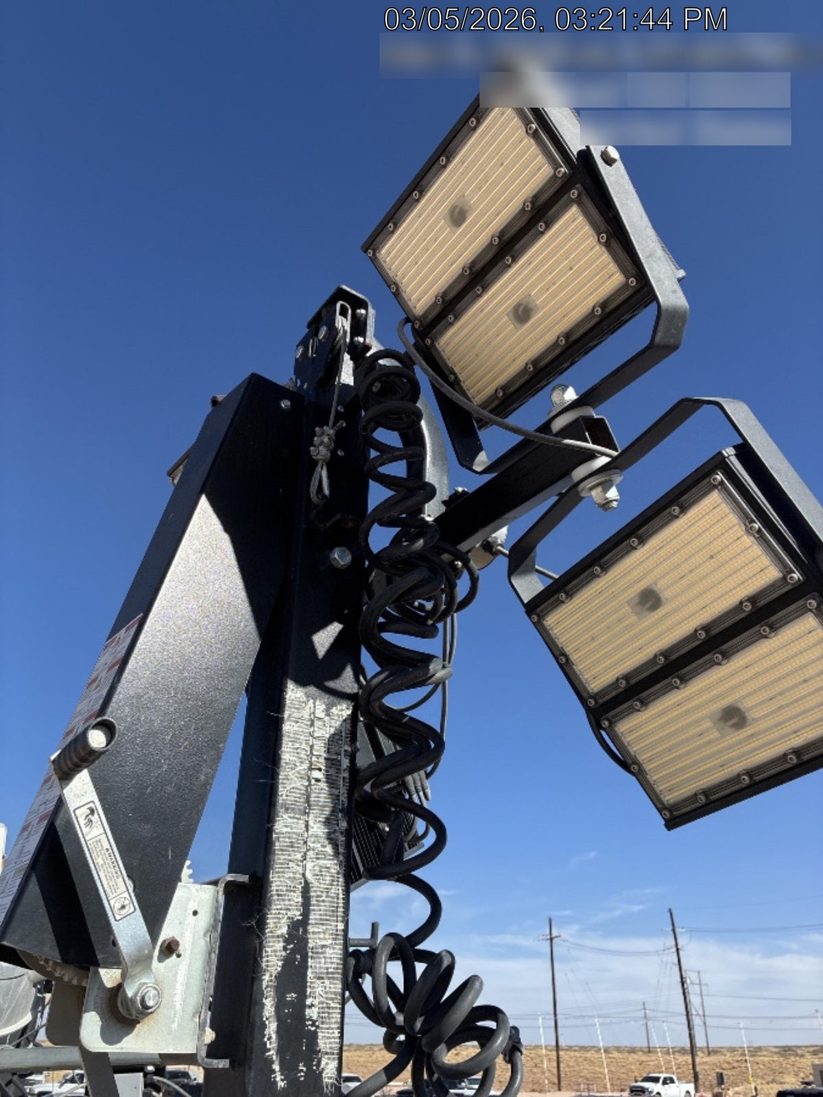 2022 Allmand NLV3GR (4) LED Light Fixture 350W, 23' Vertical Mast, 3kW Prime, Towable, ES Decals, T3