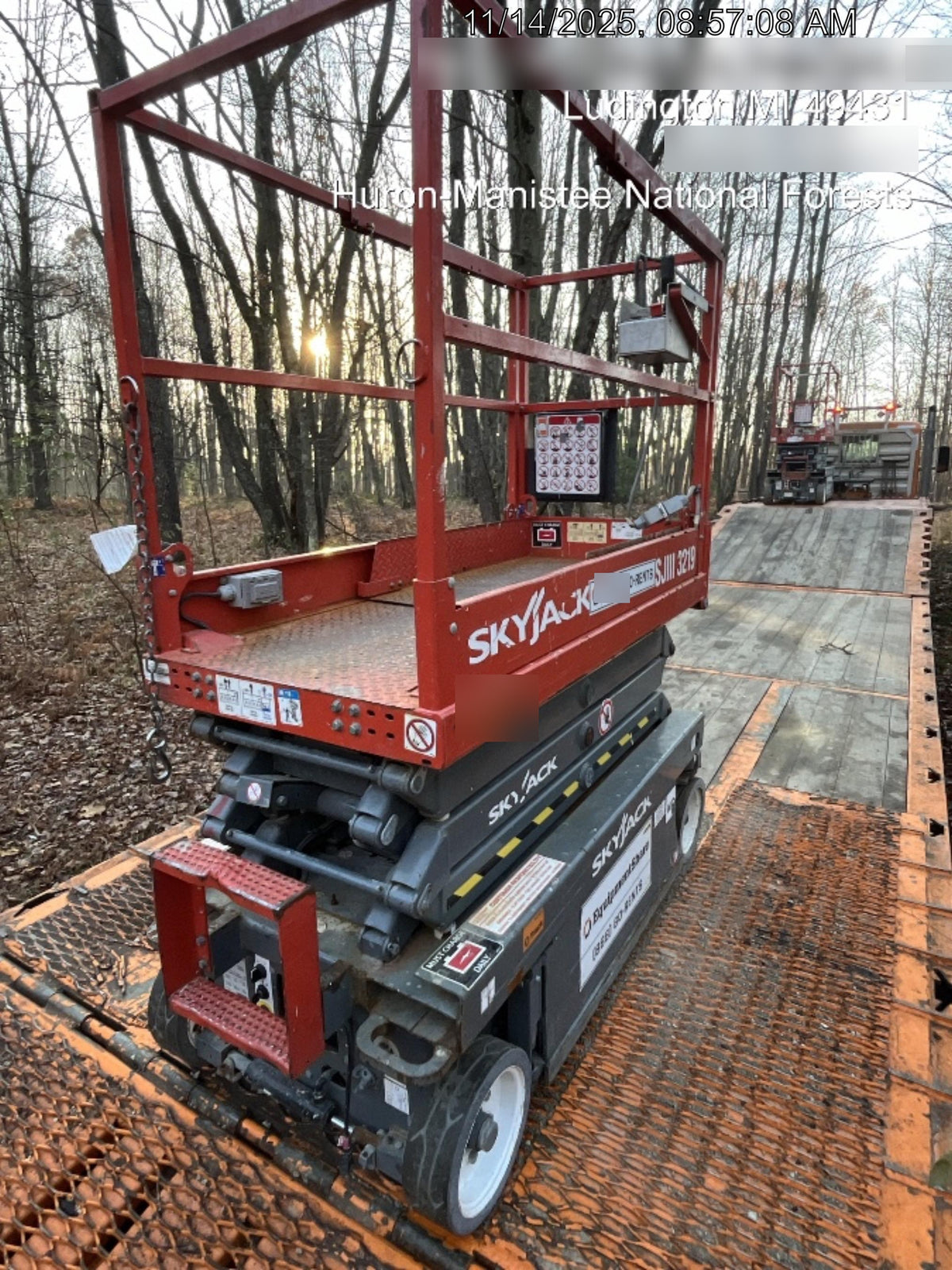 2017 Skyjack SJIII-3219 Standard Rental Specs