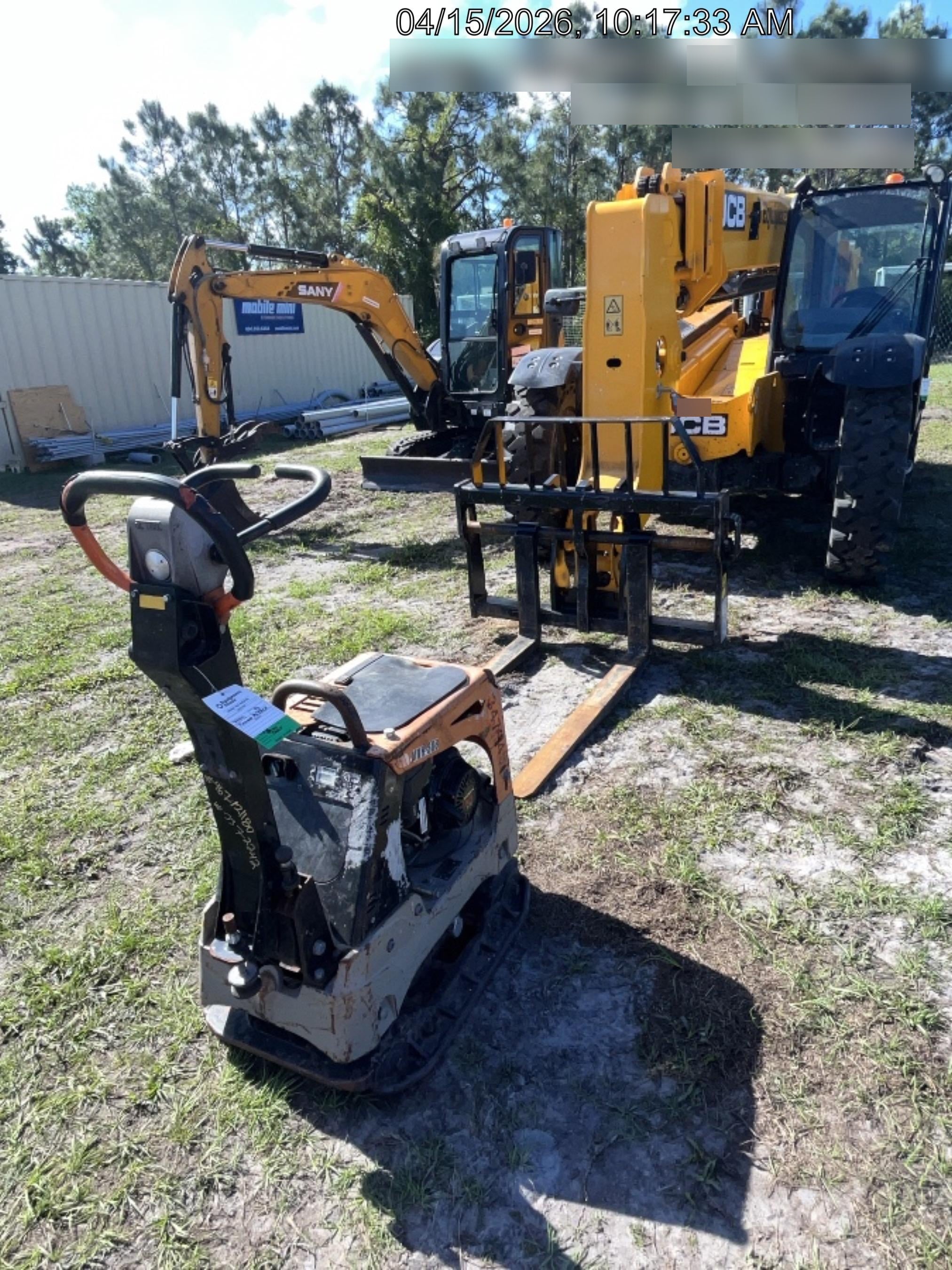 2023 Multiquip MV308GH Honda GX270, 18" Plate, Tachometer