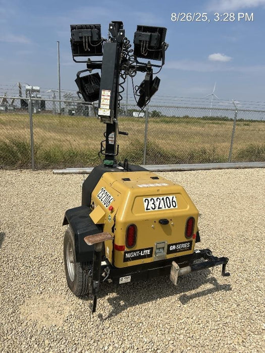 2022 Allmand NLV3GR (4) LED Light Fixture 350W, 23' Vertical Mast, 3kW Prime, Towable, Deep Sea L401, Leveling Jacks, Yanmar T4F 5.8hp