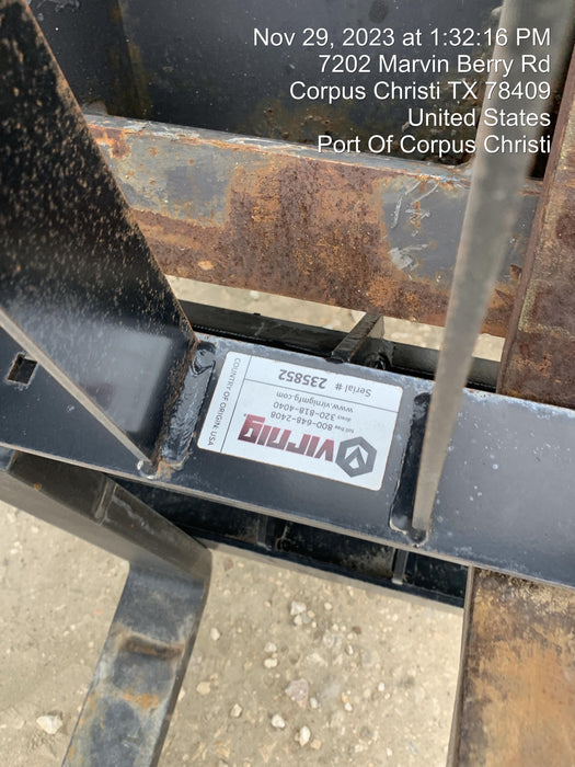 2024 VIRNIG 48" Pallet Forks - Virnig