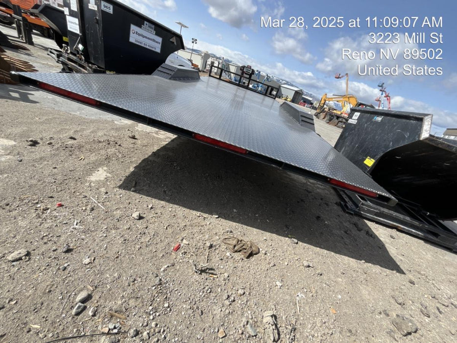 2025 TEXAS PRIDE TRAILERS 21' Lowboy Gravity Tilt Bed 14K Bumper Pull Trailer