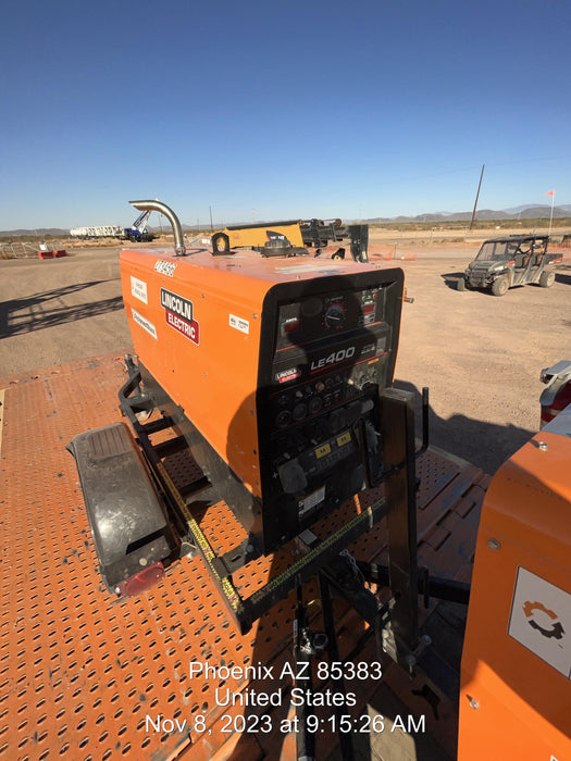 2022 Lincoln Electric LE400 Kubota V1505, Trlr, Cable Rack, Light Kit, ES Decals, T3