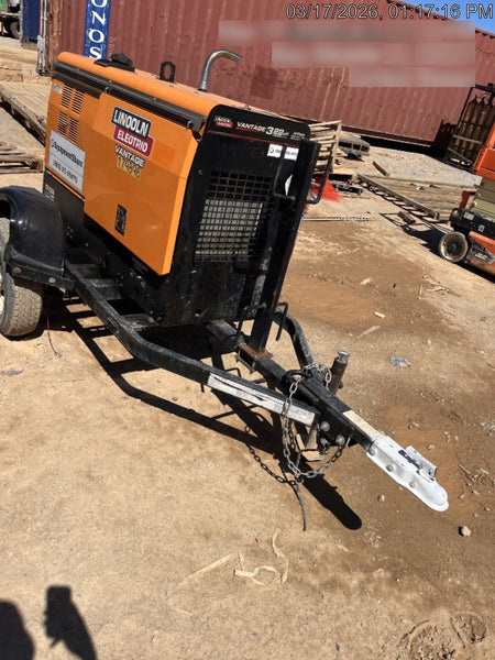 2021 Lincoln Electric Vantage 322 Vantage 322 Ready Pak 3 w/ Decals, ORANGE (includes trailer, cable rack, fender light kit) NO Telematics