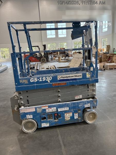 2020 Genie GS-1930 Solid Non Marking Tires, Beacon, Folding rails with half height swing gate