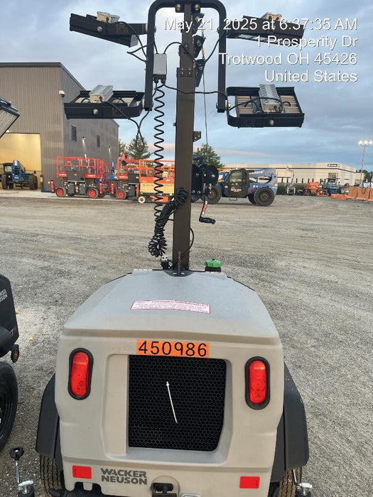 2024 Wacker Neuson LTT4 Diesel, Kohler KDW702, Deep Sea Controller, Auto Start, LED 320W, Bypass Outlet, T3