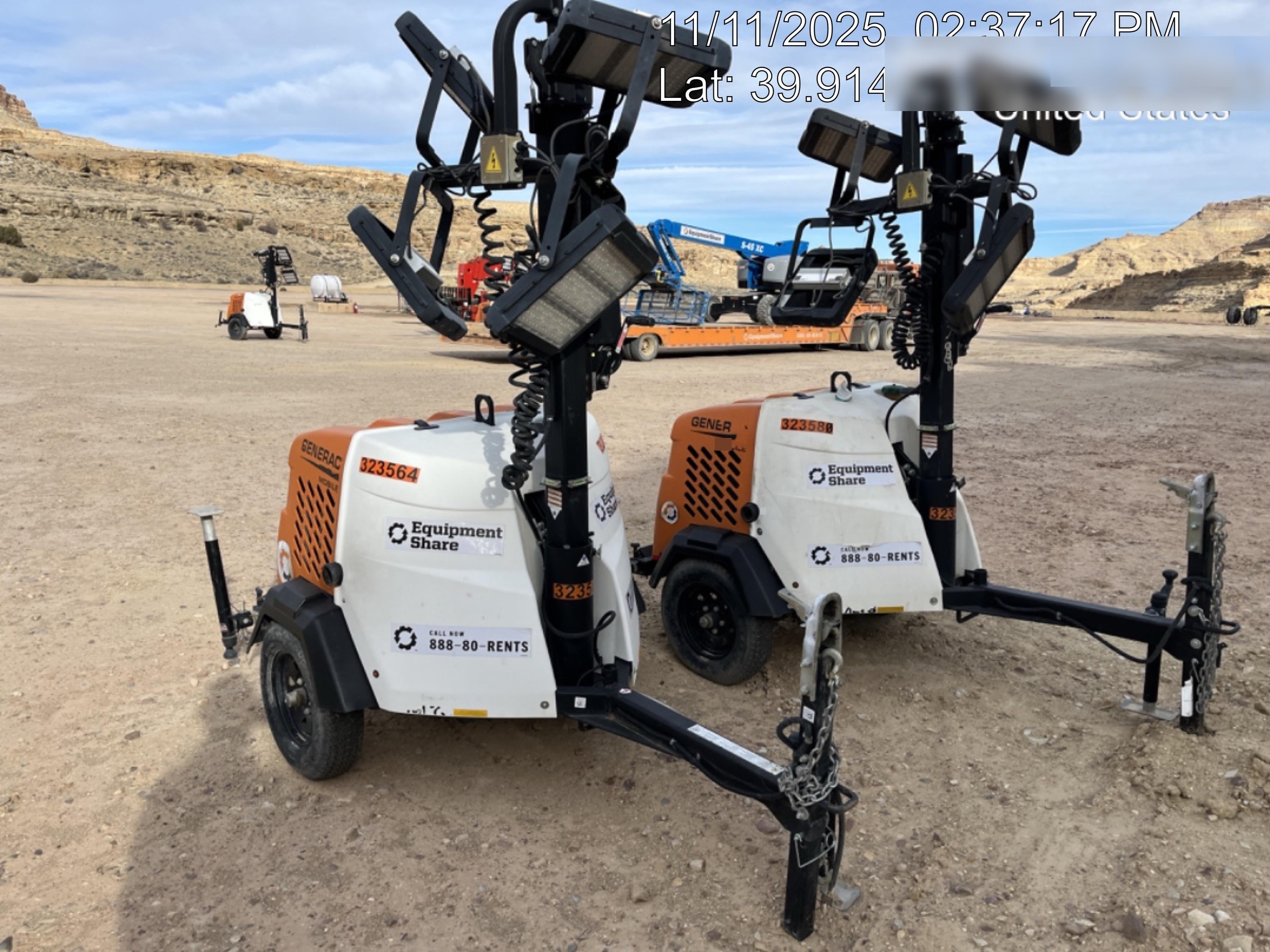 2023 Generac MLT2 Diesel, Flex Switch 120V Input, Powerzone Controller, (4) 320W LED Lights, 4kW Generator, 39.9 Gal Fuel Tank, 2" Ball, T3