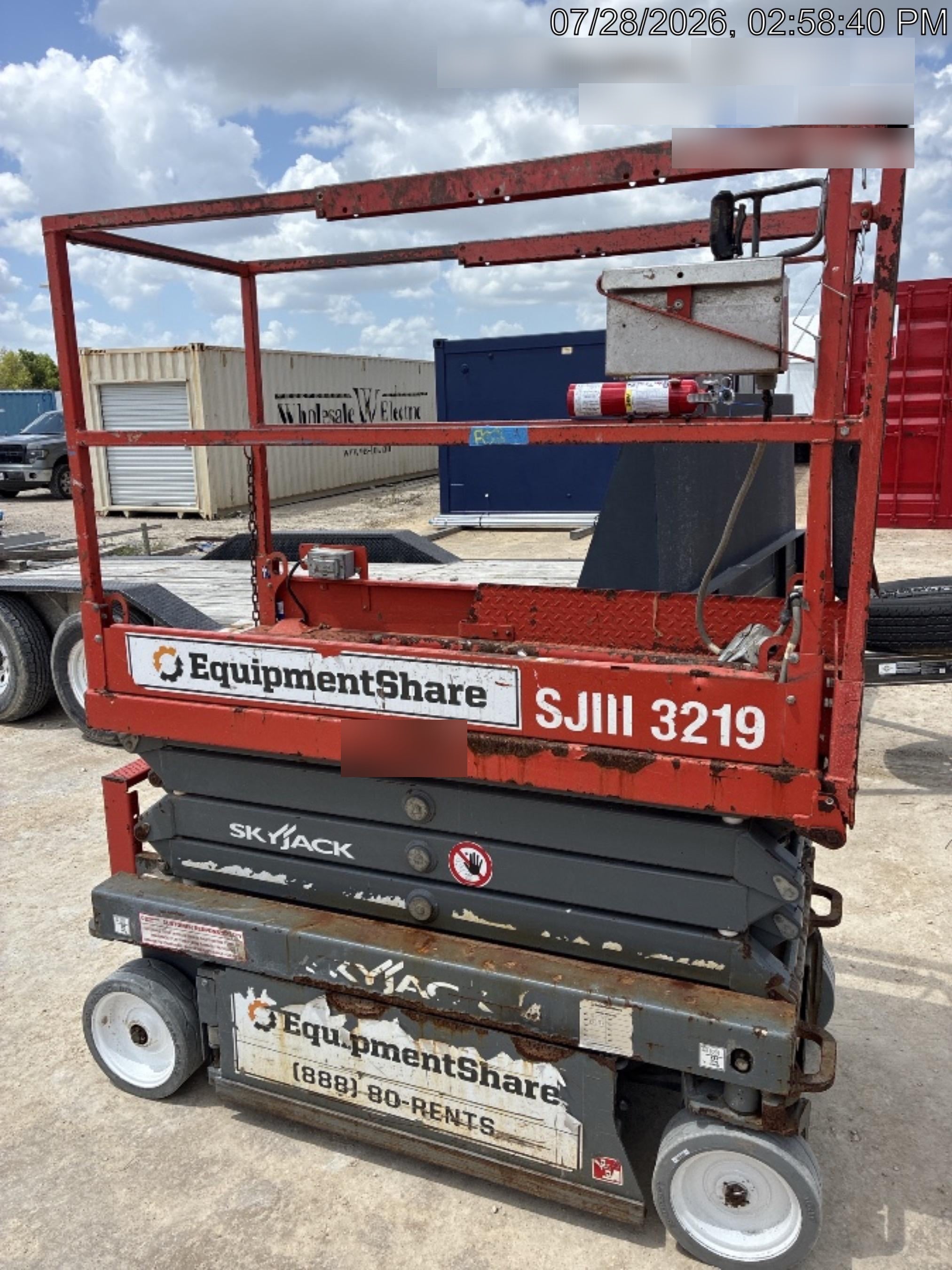 2019 Skyjack SJIII-3219 Standard Options