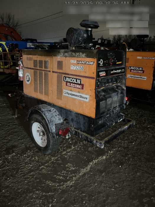 2021 Lincoln Electric Vantage 549X Ready Pak 3, ORANGE (includes trailer, cable rack, fender light kit)