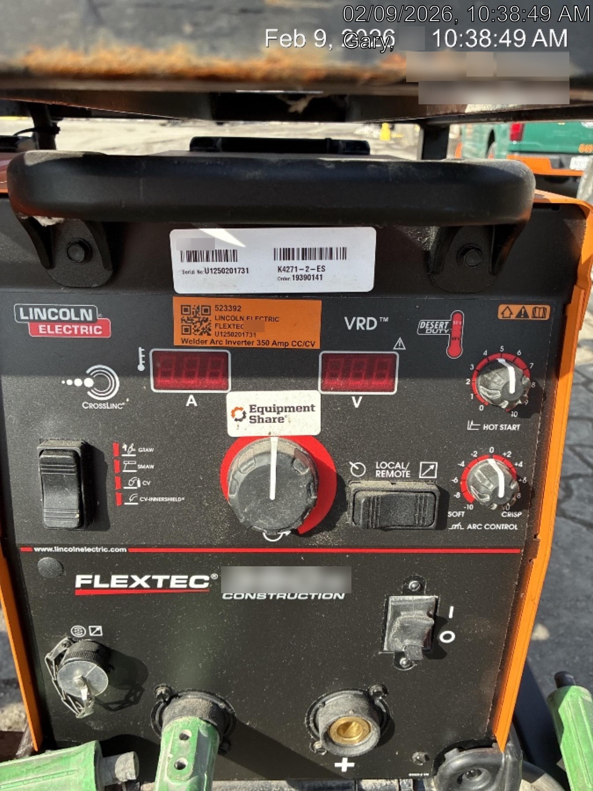 2025 LINCOLN ELECTRIC FLEXTEC 350X