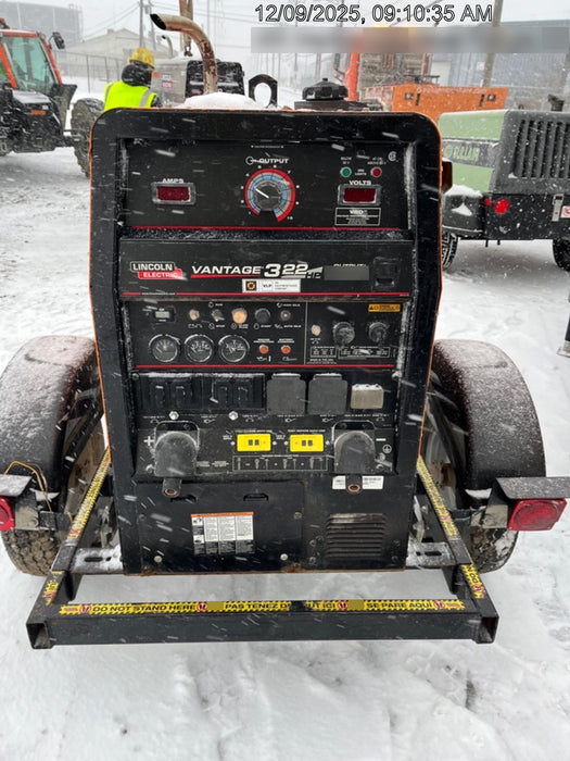 2021 Lincoln Electric Vantage 322 Vantage 322 Ready Pak 3 w/ Decals, ORANGE (includes trailer, cable rack, fender light kit) NO Telematics