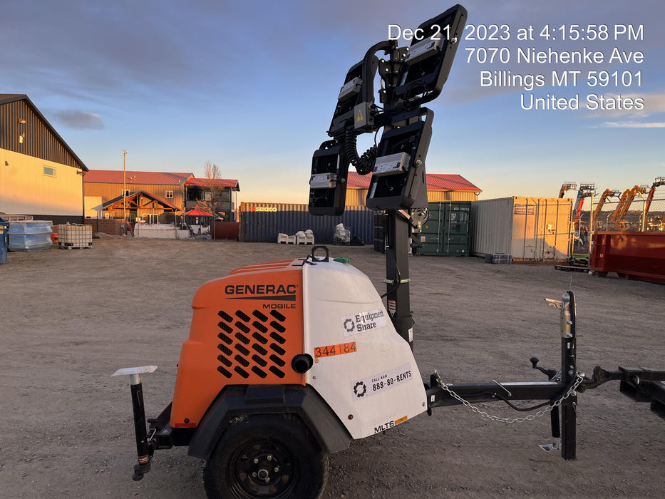 2023 Generac MLT2 Diesel, Flex Switch 120V Input, Powerzone Controller, (4) 320W LED Lights, 4kW Generator, 39.9 Gal Fuel Tank, 2" Ball, T3