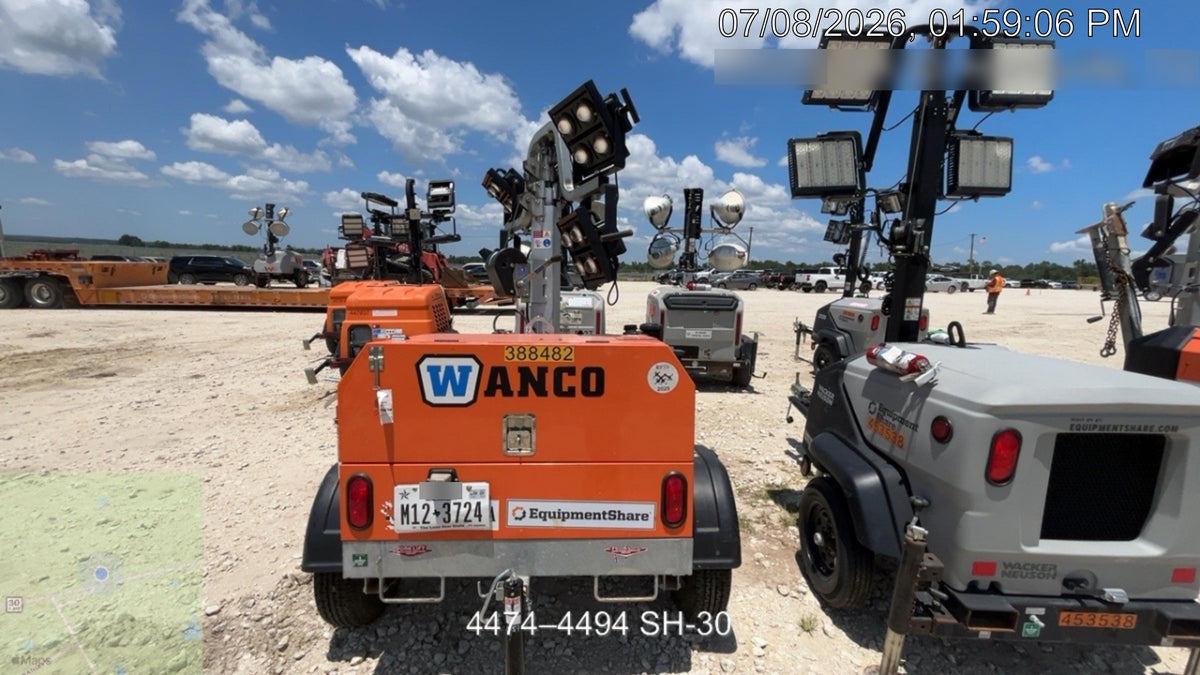 2024 Wanco WLTT-4MM4K Diesel, Deep Sea Controller, Shore Power Plug, Auto Start, (4) 350W LED Floodlights, 4kW Generator, 60 Gal Fuel Tank, 2" Ball, T3