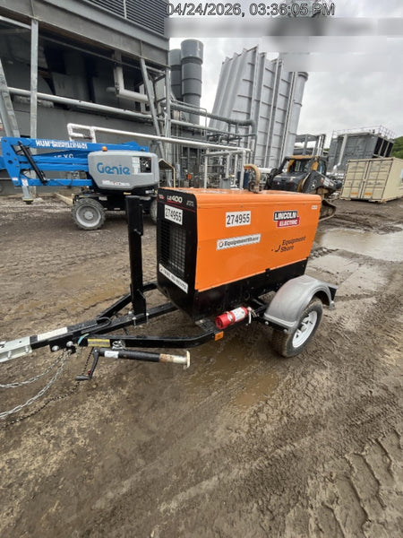 2022 Lincoln Electric LE400 Kubota V1505, Trlr, Cable Rack, Light Kit, ES Decals, T3