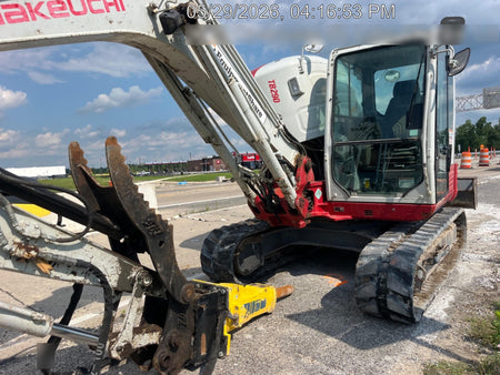 2019 Takeuchi TB290 Takeuchi TB290 Cab/Heat/AC w/Rubber Tracks, Auxiliary Hydraulics, Dozer Blade, Manual QC