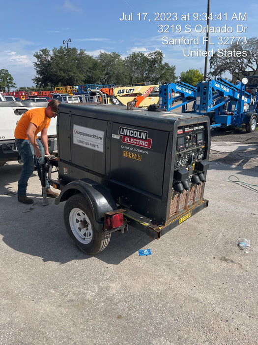 2021 Lincoln Electric Dual Maverick 200/200X Ready Pak 3, Includes Trailer, Cable Rack, Fender Light Kit