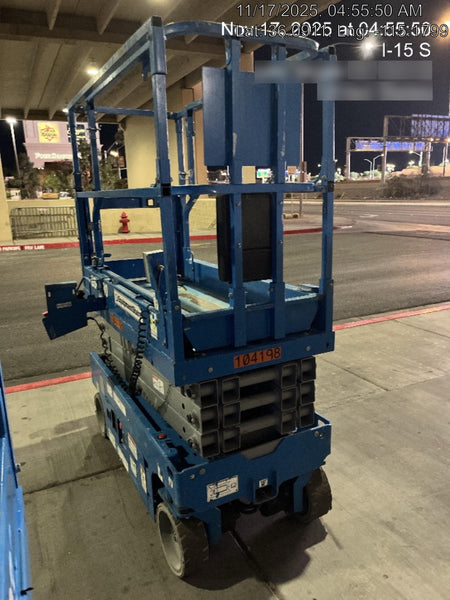 2020 Genie GS-1930 Solid Non Marking Tires, Beacon, Folding rails with half height swing gate, 800W Inverter