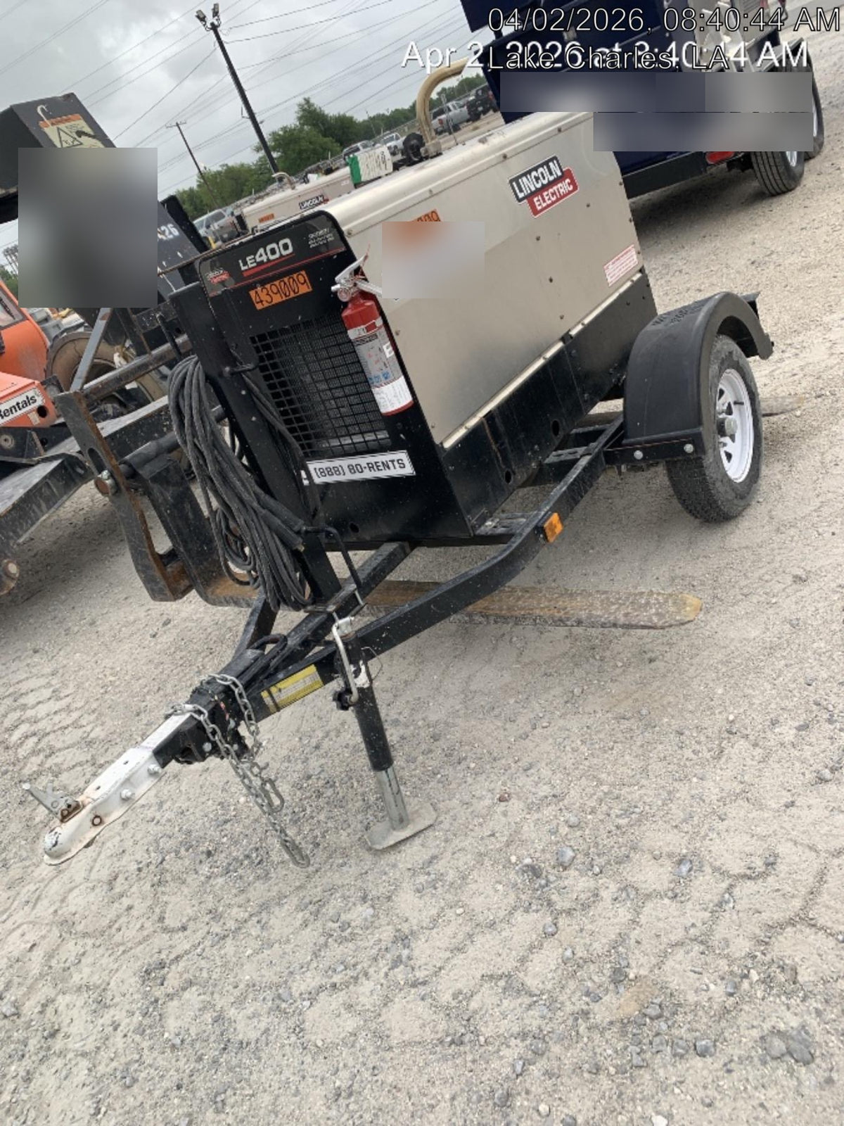 2024 Lincoln Electric LE400 Kubota V1505, Trlr, Cable Rack, Light Kit, ES Decals, T3